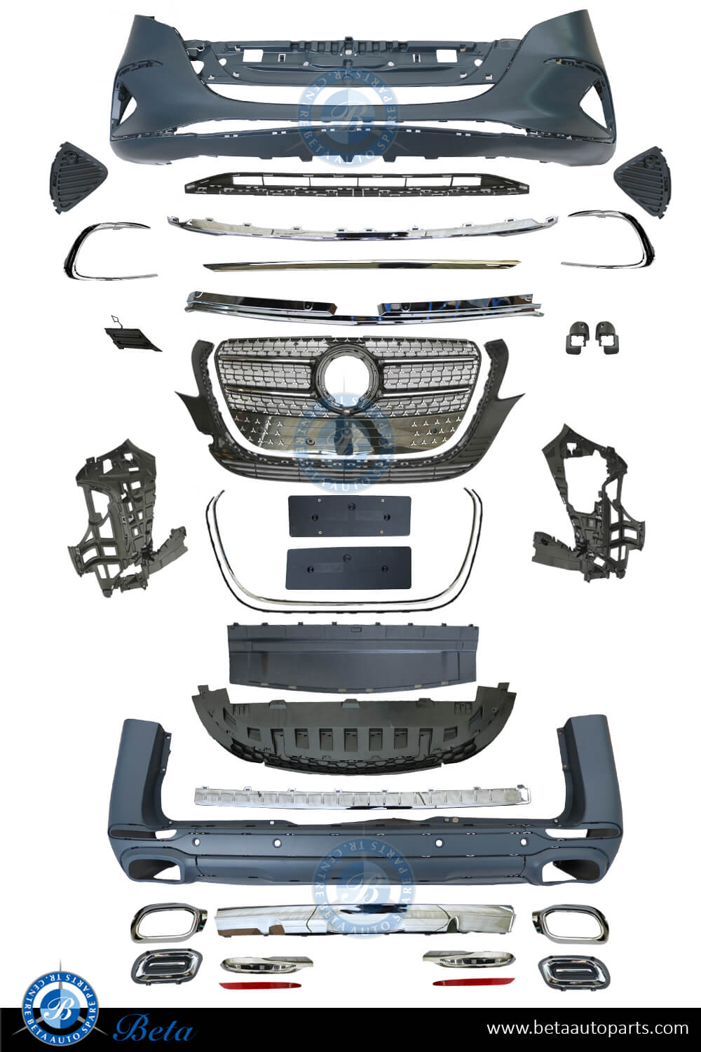 Body Kit Upgrade to 2024 Avantgrade Look for Mercedes Vito W447 2015-Up models Body Kit Upgrade to 2024 Avantgrade Look for Mercedes Vito W447 2015-Up models